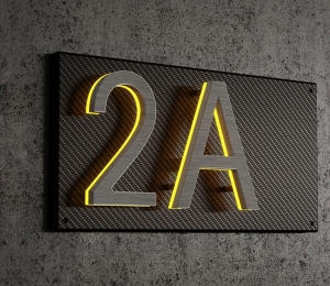 Carbon Fiber Backplate for 8″ Numbers