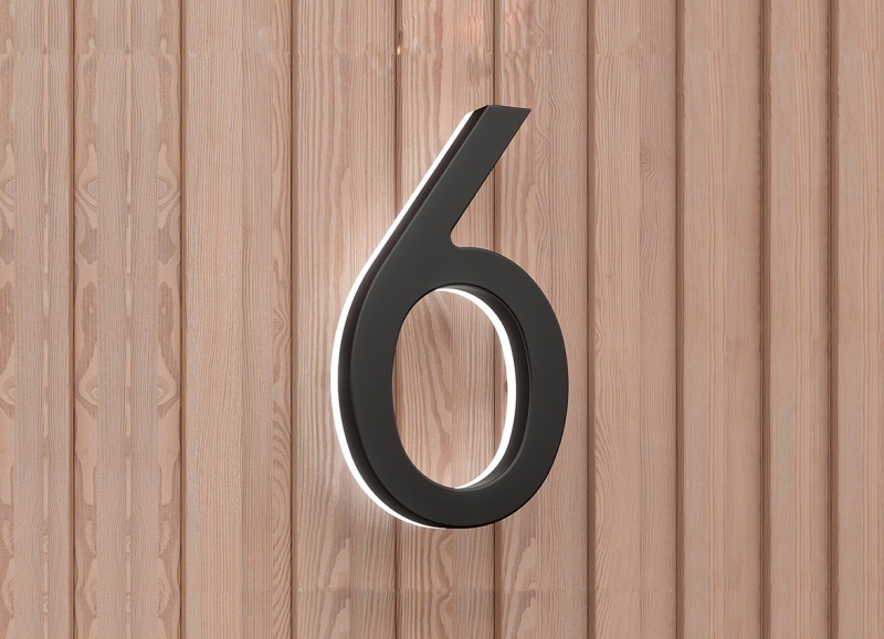 Modern 36″ Lighted House Numbers